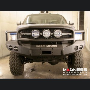 Dodge Ram 1500 Front Winch Bumper Lonestar Guard - Smittybilt XRC - Raw Steel WARN M12000